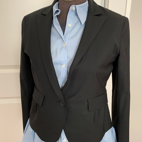 Theory wool blazer in black size 4 - Picture 4 of 5